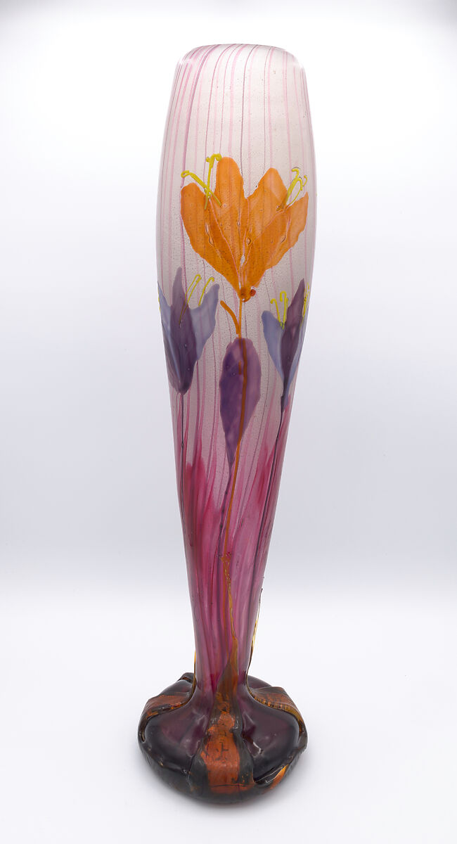 "Autumn Crocus" Vase, Emile Gallé (French, Nancy 1846–1904 Nancy), Glass 