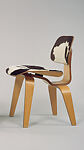 "DCW" Side Chair, Charles Eames (American, St. Louis, Missouri 1907–1978 St. Louis, Missouri), Birch plywood, ponyskin, rubber mounts 