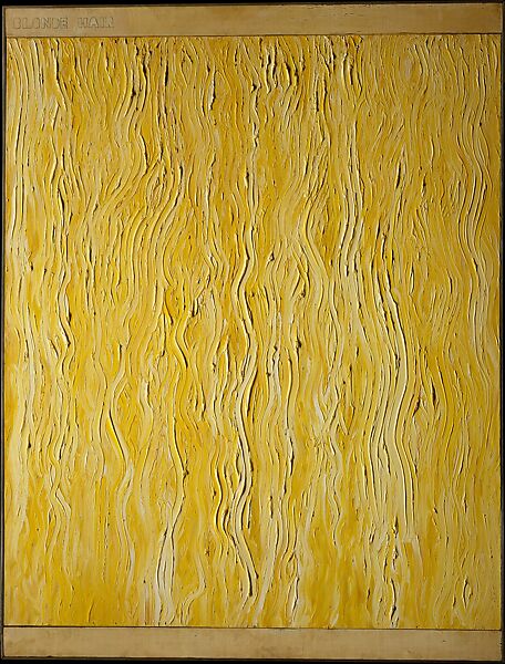 Blonde Hair, Jim Dine (American, born Cincinnati, Ohio, 1935), Oil on canvas and wood 