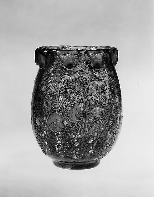 Vase, Emile Gallé (French, Nancy 1846–1904 Nancy), Glass 