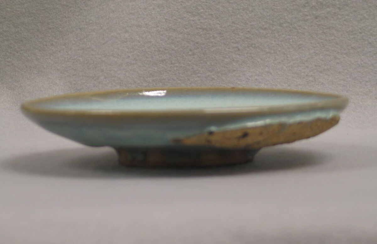 Dish, Stoneware with light blue glaze (Jun ware), China