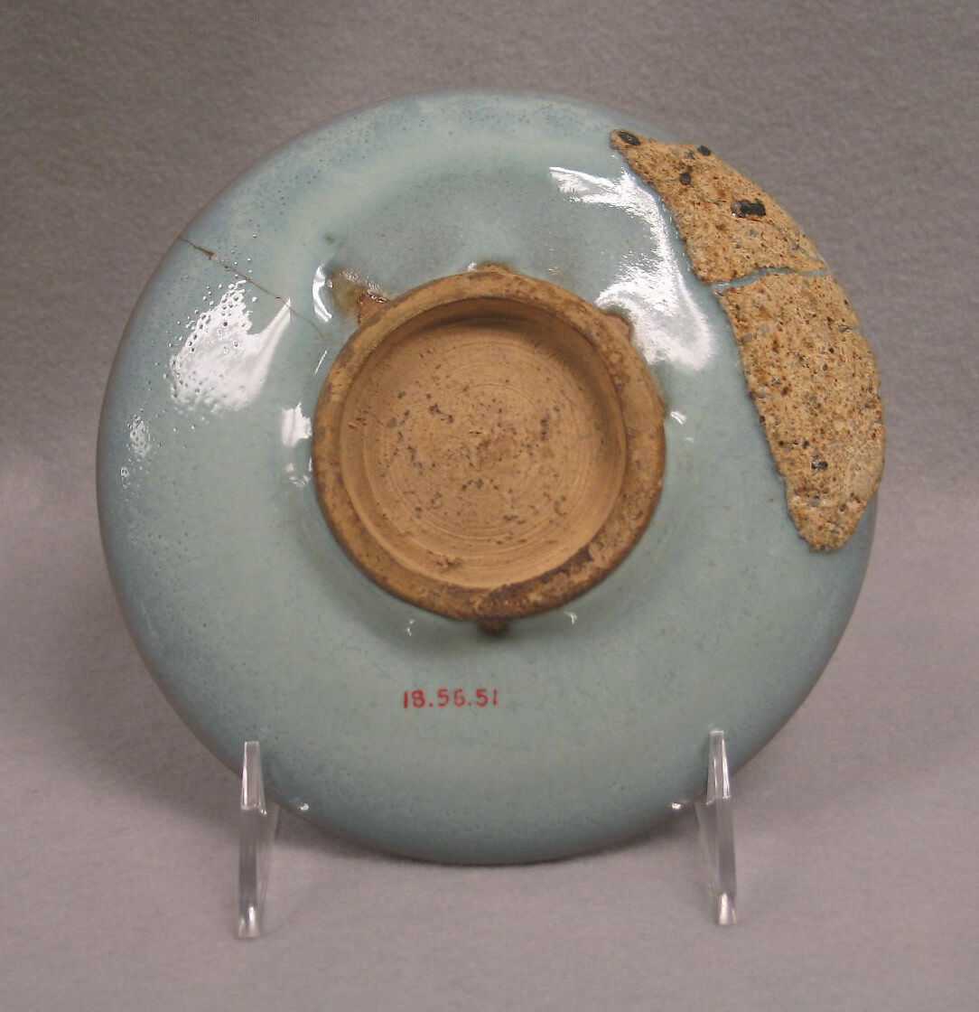 Dish, Stoneware with light blue glaze (Jun ware), China
