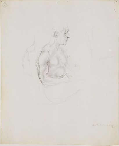 Study for Seated Man (Self-Portrait)