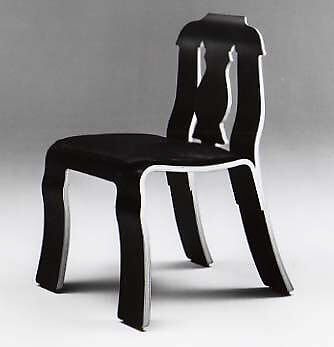 #663 "Empire" Chair, Robert Venturi (American, Philadelphia, Pennsylvania 1925–2018 Philadelphia, Pennsylvania), Molded plywood with laminated finish 