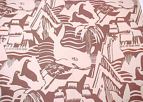 Textile, Raoul Dufy (French, Le Havre 1877–1953 Forcalquier), Printed cotton 