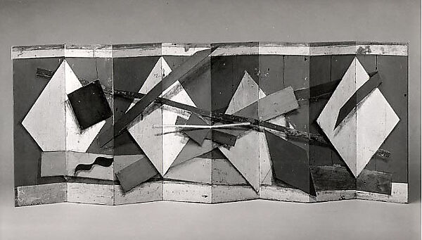 Four Diamonds Marching, Christopher Hewat (American, born 1949), Painted and inlaid wood 