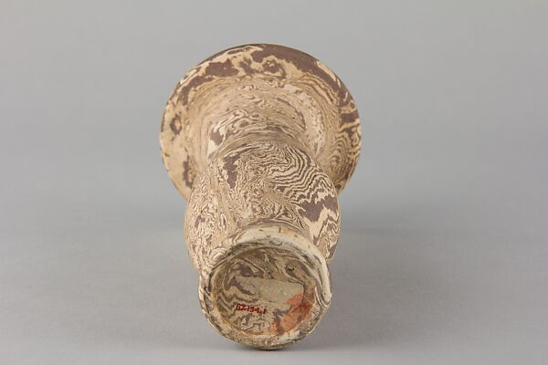 Vase, Stoneware with marbelized clay, China