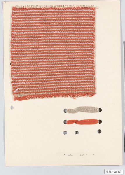 Bauhaus Archive, Gunta Stölzl (German, Munich 1897–1983 Zurich, Switzerland), Natural and synthetic fibers 