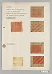 Bauhaus Archive, Hilde Reindl (German, Hedingen/Hohenzollern 1909–1990 Munich), Gouache, cut and pasted paper, and weaving samples on paper