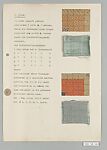 Bauhaus Archive, Hilde Reindl (German, Hedingen/Hohenzollern 1909–1990 Munich), Gouache, cut and pasted paper, and weaving samples on paper