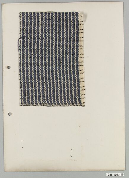 Bauhaus Archive, Unknown Designer, Weaving samples on paper