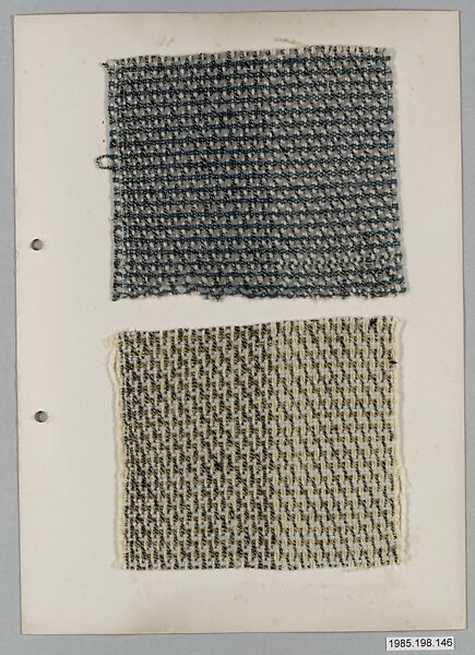 Bauhaus Archive, Unknown Designer, Weaving samples on paper