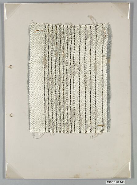 Bauhaus Archive, Unknown Designer, Weaving samples on paper