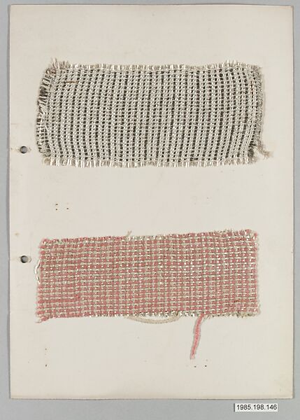 Bauhaus Archive, Unknown Designer, Weaving samples on paper