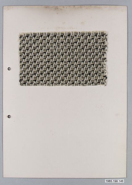 Bauhaus Archive, Unknown Designer, Weaving samples on paper