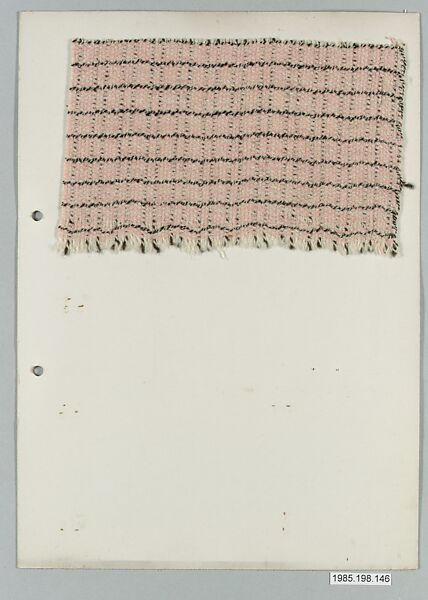 Bauhaus Archive, Unknown Designer, Weaving samples on paper