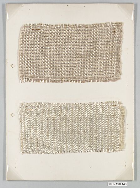 Bauhaus Archive, Unknown Designer, Weaving samples on paper 