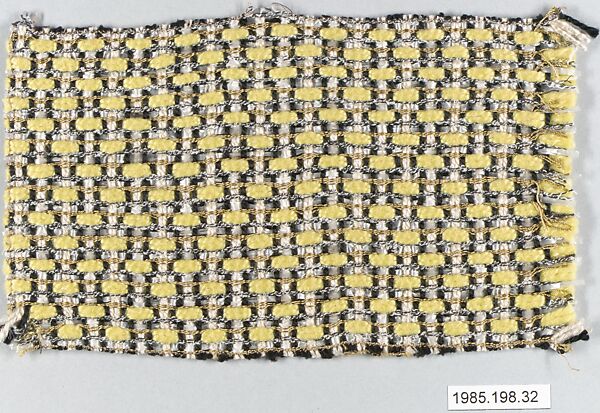 Bauhaus Archive, Gunta Stölzl (German, Munich 1897–1983 Zurich, Switzerland), Cotton, rayon, plastic and metallic fibers 