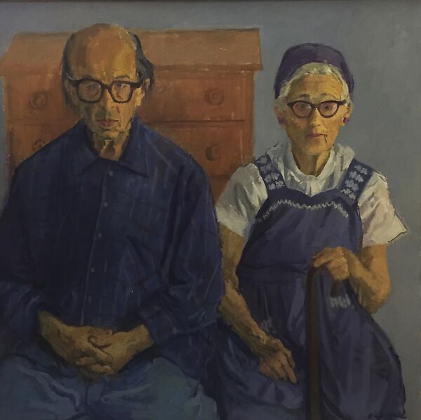 Dora and Sol Wilson, Raphael Soyer (American (born Russia), Borisoglebsk 1899–1987 New York), Oil on canvas 