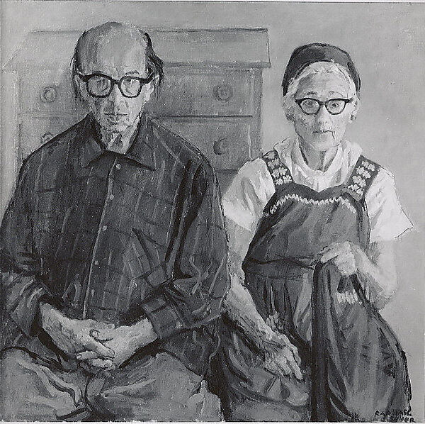 Dora and Sol Wilson, Raphael Soyer (American (born Russia), Borisoglebsk 1899–1987 New York), Oil on canvas