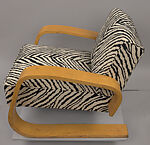 "#400" Armchair, Alvar Aalto (Finnish, Kuortane 1898–1976 Helsinki), Bent and laminated wood, cotton upholstery (replaced)