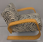 "#400" Armchair, Alvar Aalto (Finnish, Kuortane 1898–1976 Helsinki), Bent and laminated wood, cotton upholstery (replaced)
