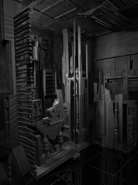 Mrs. N's Palace, Louise Nevelson (American (born Ukraine), Kiev 1899–1988 New York), Painted wood, mirror