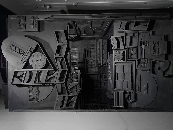 Mrs. N's Palace, Louise Nevelson (American (born Ukraine), Kiev 1899–1988 New York), Painted wood, mirror