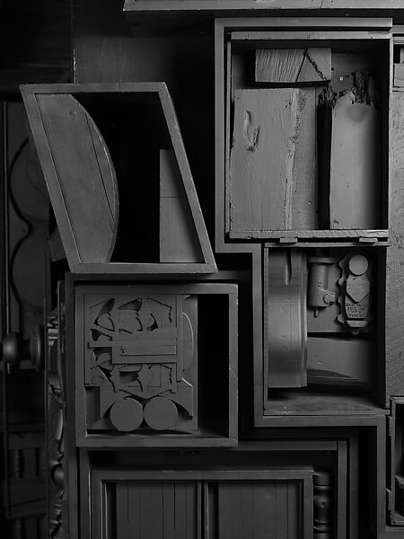 Mrs. N's Palace, Louise Nevelson (American (born Ukraine), Kiev 1899–1988 New York), Painted wood, mirror