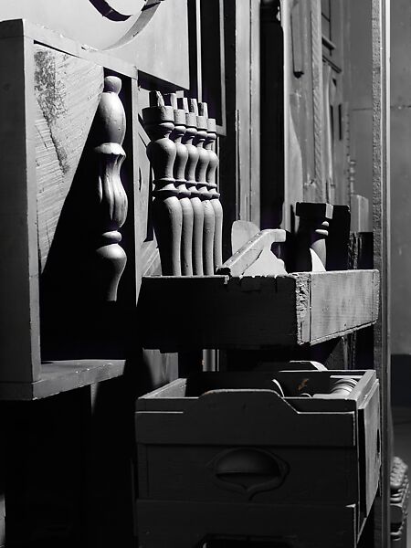 Mrs. N's Palace, Louise Nevelson (American (born Ukraine), Kiev 1899–1988 New York), Painted wood, mirror