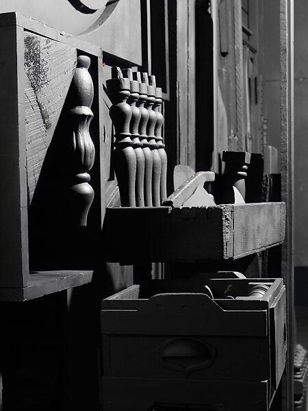 Mrs. N's Palace, Louise Nevelson (American (born Ukraine), Kiev 1899–1988 New York), Painted wood, mirror