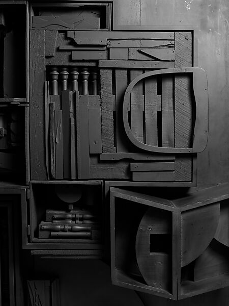 Mrs. N's Palace, Louise Nevelson (American (born Ukraine), Kiev 1899–1988 New York), Painted wood, mirror