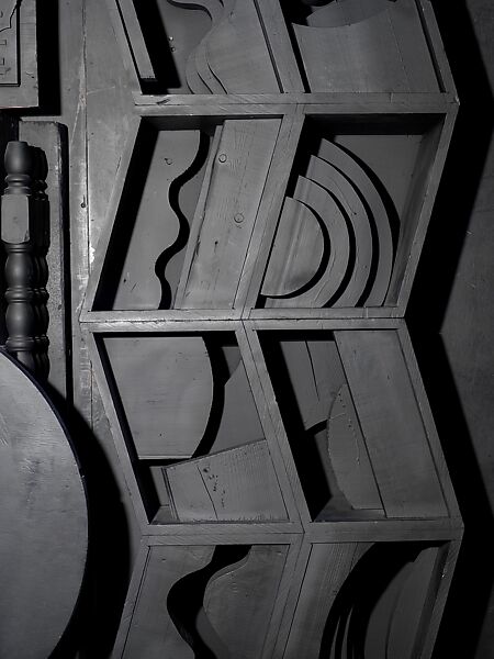 Mrs. N's Palace, Louise Nevelson (American (born Ukraine), Kiev 1899–1988 New York), Painted wood, mirror