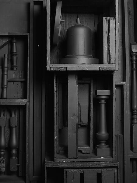 Mrs. N's Palace, Louise Nevelson (American (born Ukraine), Kiev 1899–1988 New York), Painted wood, mirror