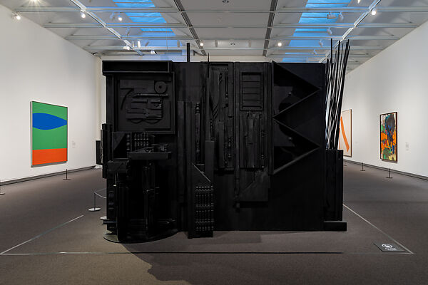 Mrs. N's Palace, Louise Nevelson (American (born Ukraine), Kiev 1899–1988 New York), Painted wood, mirror
