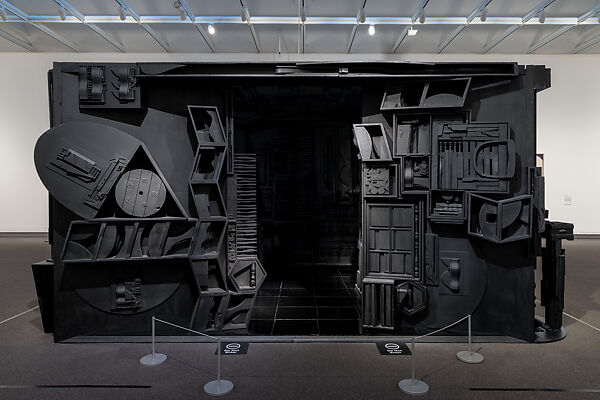 Mrs. N's Palace, Louise Nevelson (American (born Ukraine), Kiev 1899–1988 New York), Painted wood, mirror 