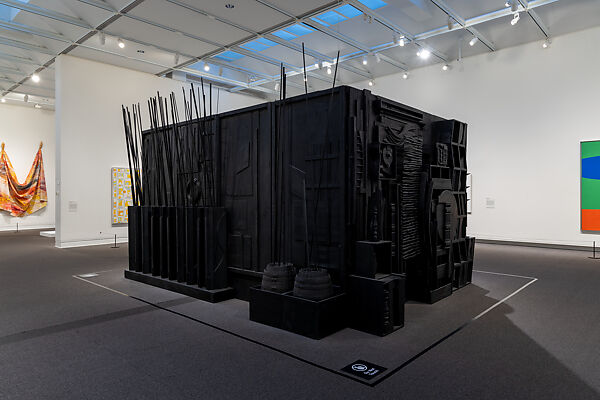 Mrs. N's Palace, Louise Nevelson (American (born Ukraine), Kiev 1899–1988 New York), Painted wood, mirror