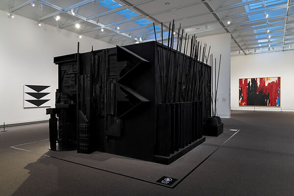 Mrs. N's Palace, Louise Nevelson (American (born Ukraine), Kiev 1899–1988 New York), Painted wood, mirror