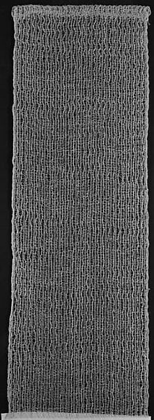 Textile, Ed Rossbach (American, Chicago 1914–2002 Berkeley, California), Linen, mohair, and viscose; gauze weave 