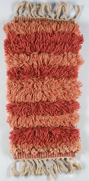Rug Sample for Xavier Gonzales, Marianne Strengell (American (born Finland), Helsinki 1909–1998 Wellfleet, Massachusetts), Jute, wool 