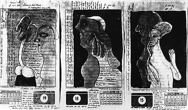 Planning an Exhibiton, José Luis Cuevas (Mexican, Mexico City 1934–2017 Mexico City), Ink, wash, and graphite on paper 