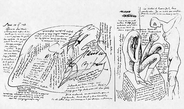 Work Reports, José Luis Cuevas (Mexican, Mexico City 1934–2017 Mexico City), Ink and graphite on paper 