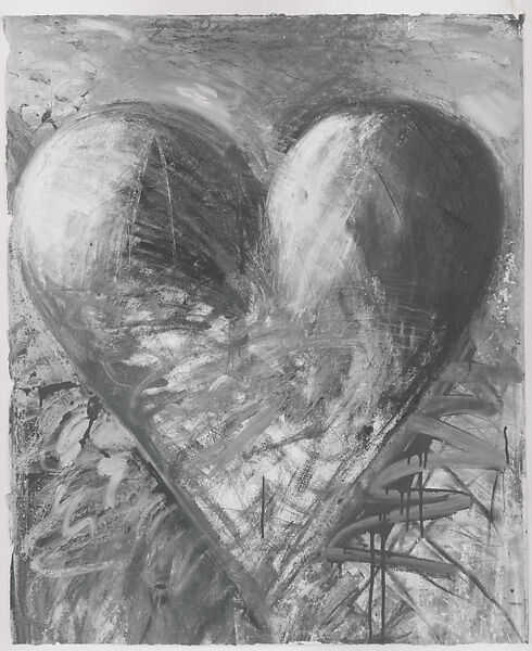 The Heart, Jim Dine (American, born Cincinnati, Ohio, 1935), Oil, enamel, charcoal and pastel on paper 