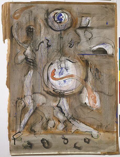 Untitled, Mark Rothko (American (born Russia, now Latvia), Dvinsk 1903–1970 New York), Black ink, opaque watercolor, and watercolor on paper 