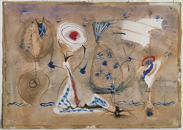 Untitled, Mark Rothko (American (born Russia, now Latvia), Dvinsk 1903–1970 New York), Watercolor and black ink on paper 