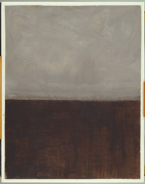 Untitled (Brown and Gray), Mark Rothko (American (born Russia, now Latvia), Dvinsk 1903–1970 New York), Acrylic on paper 