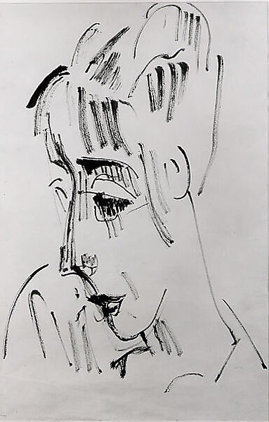 Hannah Höch, Raoul Hausmann (Austrian, Vienna 1886–1971 Limoges), Brush and black ink on paper (recto); charcoal on paper (verso) 