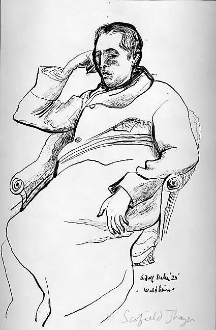 Scofield Thayer, Adolf Dehn (American, Waterville, Minnesota 1895–1968 New York), Pen and black ink on paper 