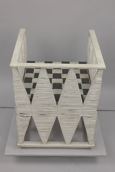 Armchair, Koloman Moser (Austrian, Vienna 1868–1918 Vienna), Wood, cane