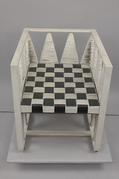 Armchair, Koloman Moser (Austrian, Vienna 1868–1918 Vienna), Wood, cane